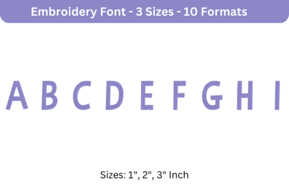 Bimbo Font Uppercase A to I