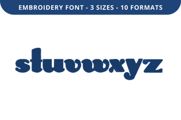 Bunny Ears S to Z: A Business-Ready Embroidery Font
