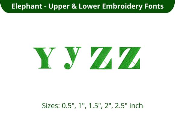 Elephant Font YZ: A Seasonal Embroidery Font Worth Stocking
