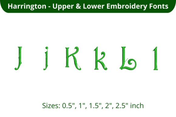 Harrington Font JKL: A Seasonal Embroidery Staple