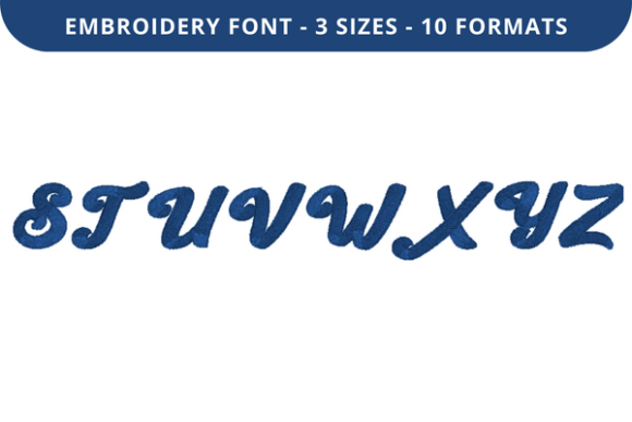 Mantajo Font S to Z: A Thoughtful Embroidery Font for Meaningful Gifts