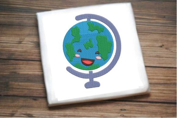 Smiling Globe: A Joyful Holiday Embroidery Staple